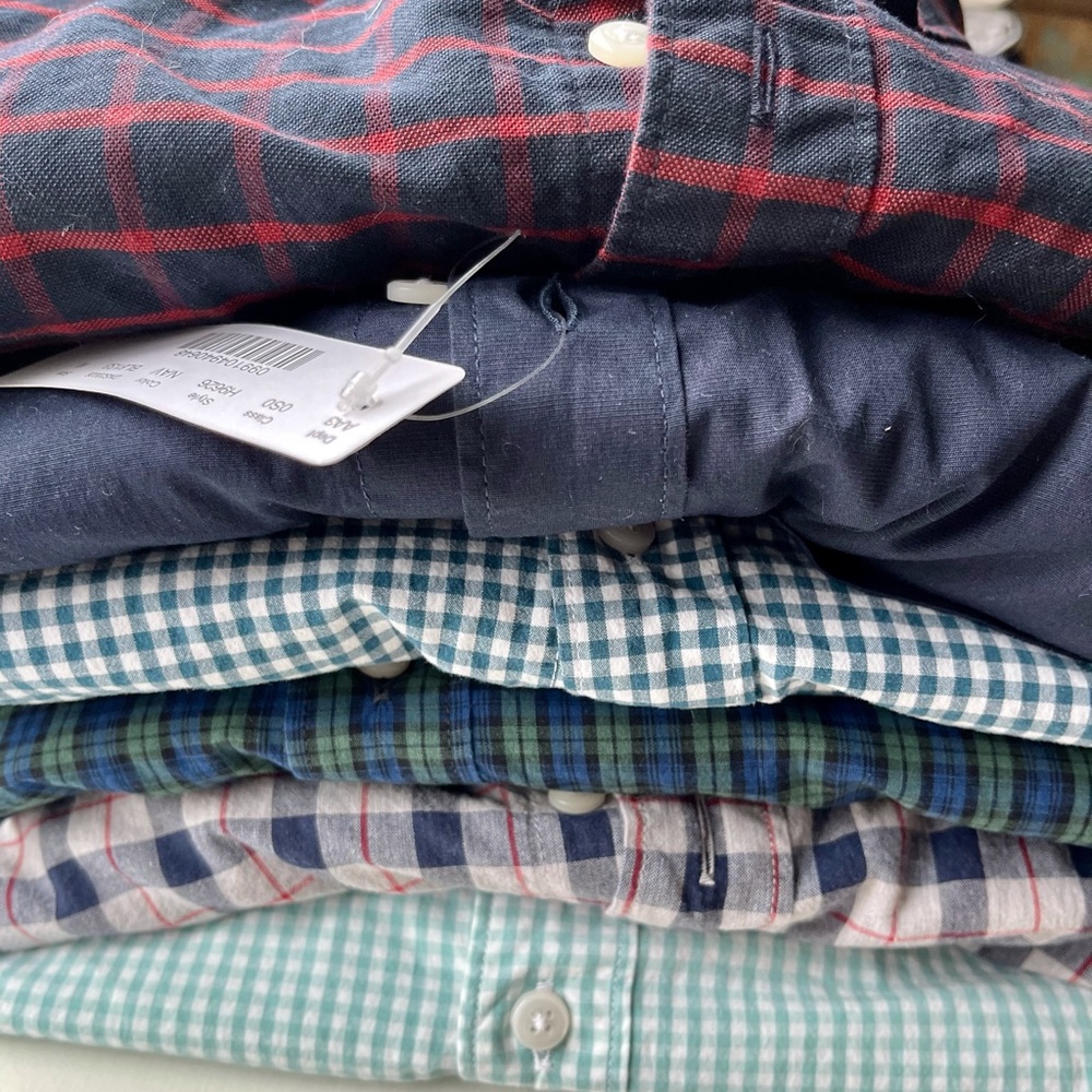 Stack of SIX JCrew men’s shirts